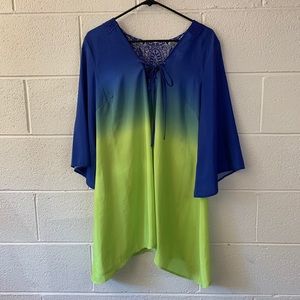 American Glamour Badgley Mischka Swim Coverup Sz M